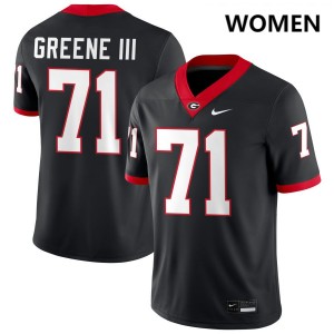 Earnest Greene III UGA #71 Women's College Football 2025 Jerseys - Black