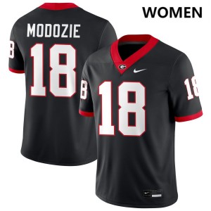Elo Modozie UGA Bulldogs Women's Game #18 College Football Jerseys - Black