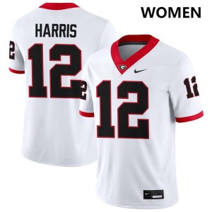 Jaden Harris UGA Women's High School #12 College Football Jersey - White
