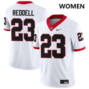 Jaden Reddell Georgia Bulldogs #23 College Football NCAA Women's Jerseys - White