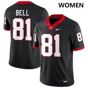 Jeremy Bell UGA Game College Football #81 Women Jerseys - Black