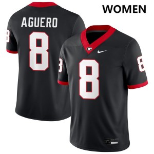 Joenel Aguero Dawgs Women Embroidery College Football #8 Jerseys - Black