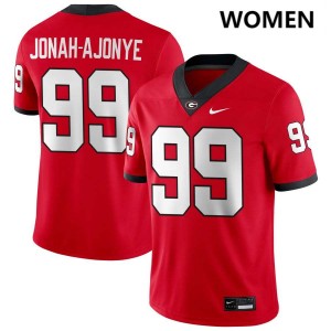 Joseph Jonah-Ajonye Go Dawgs Women Alumni College Football #99 Jersey - Red