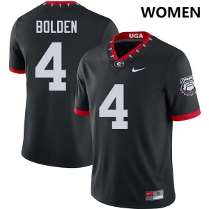 KJ Bolden UGA Bulldogs #4 University College Football Women's Jersey - 100th Anniversary Black