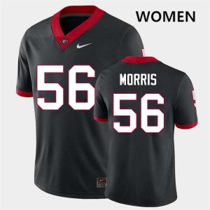 Micah Morris UGA College Football 2025 Womens #56 Jersey - Black