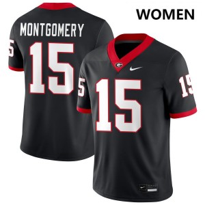 Ryan Montgomery Georgia College Football Womens #15 2025-26 Jerseys - Black