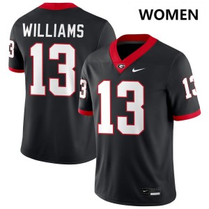 Tyler J. Williams University of Georgia Womens College Football #13 2025-26 Jerseys - Black