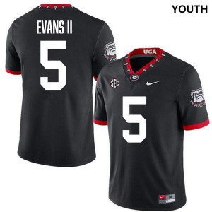 Anthony Evans III Dawgs College Football #5 Youth University Jersey - 100th Anniversary Black
