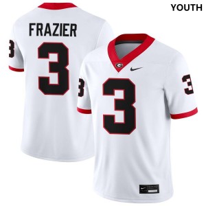 Nate Frazier UGA #3 Youth College Football 2025 Jerseys - White