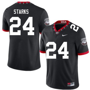 Malaki Starks Georgia Bulldogs Youth #24 College Football Official Jerseys - 100th Anniversary Black