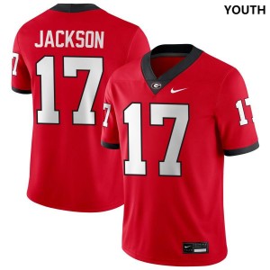 Dan Jackson Dawgs Limited #17 College Football Youth Jersey - Red