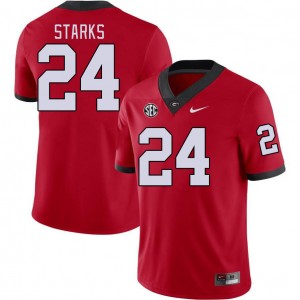 Malaki Starks Georgia Bulldogs Youth 2025-26 College Football #24 Jersey - Red