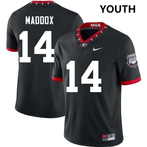 Adrian Maddox Dawgs #14 Official College Football Youth Jersey - 100th Anniversary Black