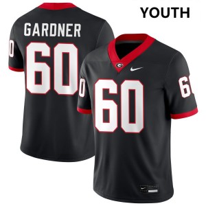 Beau Gardner Georgia Bulldogs College Football Youth High School #60 Jerseys - Black