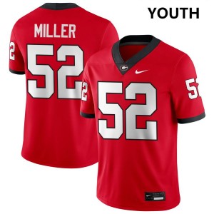 Christen Miller Georgia College Football #52 Youth 2025-26 Jerseys - Red