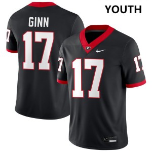 Colter Ginn Dawgs Youth #17 Stitched College Football Jerseys - Black