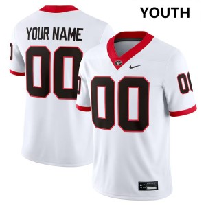 Custom University of Georgia 2025 College Football #00 Youth Jersey - White