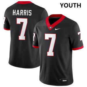 Daniel Harris University of Georgia #7 2025 Youth College Football Jerseys - Black
