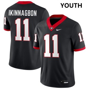 Darren Ikinnagbon UGA #11 Limited College Football Youth Jersey - Black