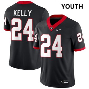 Dominick Kelly Georgia Bulldogs College Football University Youth #24 Jersey - Black