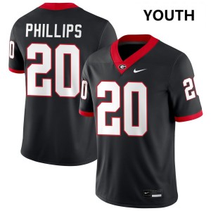 Dwight Phillips Jr. Georgia 2025 College Football #20 Youth Jerseys - Black