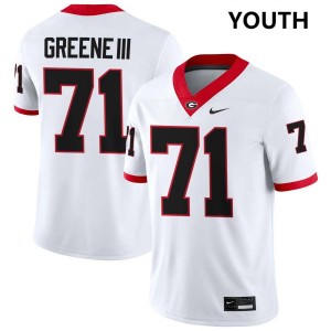 Earnest Greene III Georgia Youth #71 College Football 2025 Jersey - White