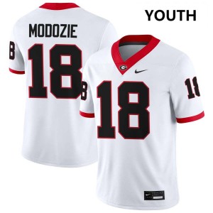 Elo Modozie UGA High School Youth #18 College Football Jersey - White