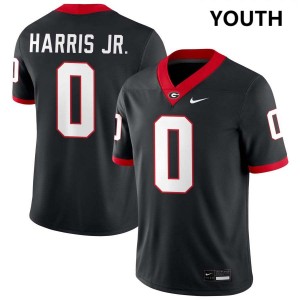 Gabe Harris Jr. University of Georgia Youth College Football #0 Official Jersey - Black