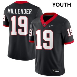 Hezekiah Millender Georgia Bulldogs #19 College Football Alumni Youth Jersey - Black
