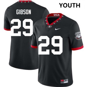 Isaiah Gibson Dawgs #29 Youth Limited College Football Jerseys - 100th Anniversary Black