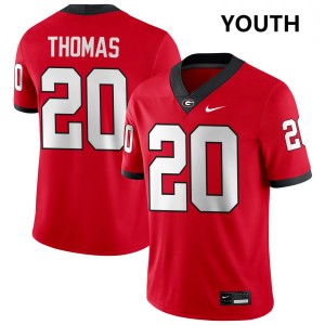 JaCorey Thomas Go Dawgs College Football Limited #20 Youth Jersey - Red