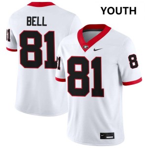 Jeremy Bell Go Dawgs Youth NCAA #81 College Football Jerseys - White