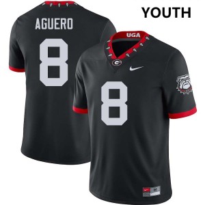 Joenel Aguero Dawgs College Football #8 Youth 2025-26 Jersey - 100th Anniversary Black