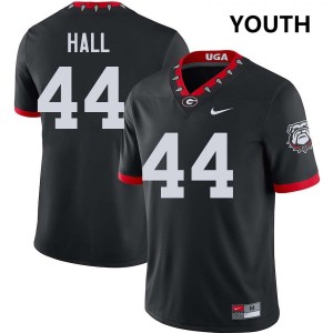Jordan Hall University of Georgia 2025-26 #44 College Football Youth Jerseys - 100th Anniversary Black