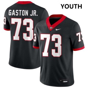 Juan Gaston Georgia Game Youth #73 College Football Jersey - Black