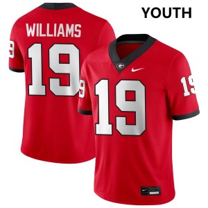 Justin Williams University of Georgia High School #19 Youth College Football Jersey - Red