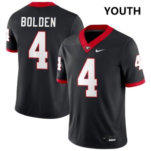 KJ Bolden Georgia Youth NCAA College Football #4 Jerseys - Black