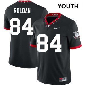 Landon Roldan Go Dawgs College Football Youth #84 High School Jerseys - 100th Anniversary Black