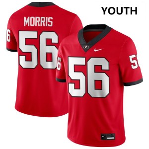 Micah Morris Georgia Bulldogs 2025-26 College Football Youth #56 Jersey - Red