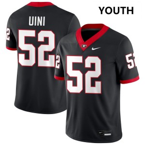 Michael Uini UGA Bulldogs Youth #52 College Football 2025 Jersey - Black