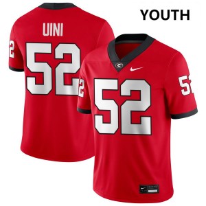 Michael Uini UGA Bulldogs College Football #52 Replica Youth Jerseys - Red