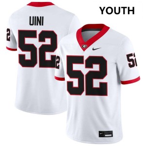 Michael Uini Georgia Youth College Football #52 Game Jersey - White
