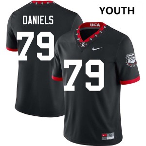 Nyier Daniels Georgia Bulldogs Alumni #79 College Football Youth Jersey - 100th Anniversary Black