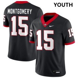 Ryan Montgomery Dawgs #15 Youth Limited College Football Jerseys - Black