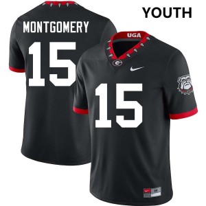 Ryan Montgomery Dawgs #15 Youth Alumni College Football Jersey - 100th Anniversary Black