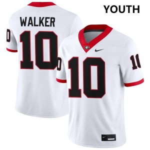 Zayden Walker Georgia Youth College Football #10 Official Jersey - White