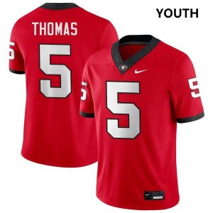 Noah Thomas UGA College Football Youth #5 Game Jerseys - Red