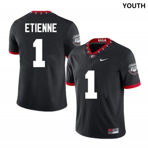 Trevor Etienne Georgia 2025 College Football #1 Youth Jersey - 100th Anniversary Black