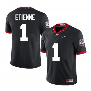 Trevor Etienne UGA College Football #1 Game Mens Jerseys - 100th Anniversary Black