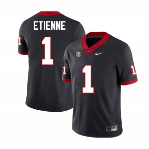 Trevor Etienne Go Dawgs College Football Men's Limited #1 Jerseys - Black